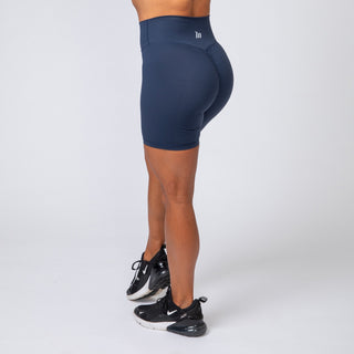 Signature Scrunch Bike Shorts - Navy-Shorts-XXS-MNAPPRL7535-MNAPPRL7535-1-Muscle Nation