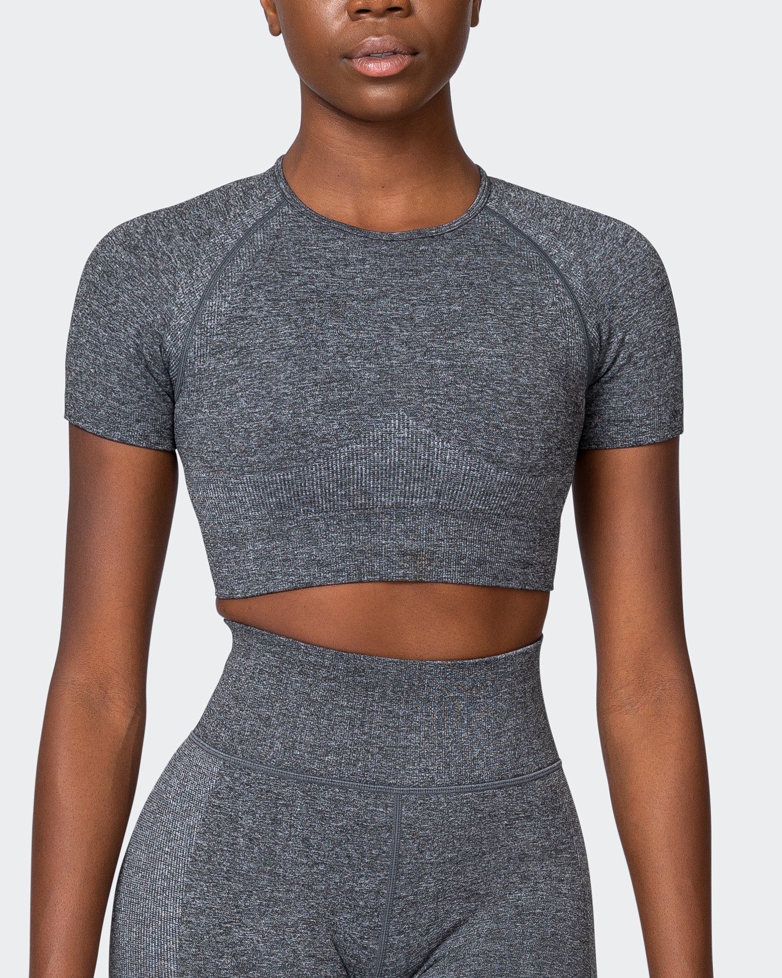 Classic Seamless Tee - Charcoal Marl