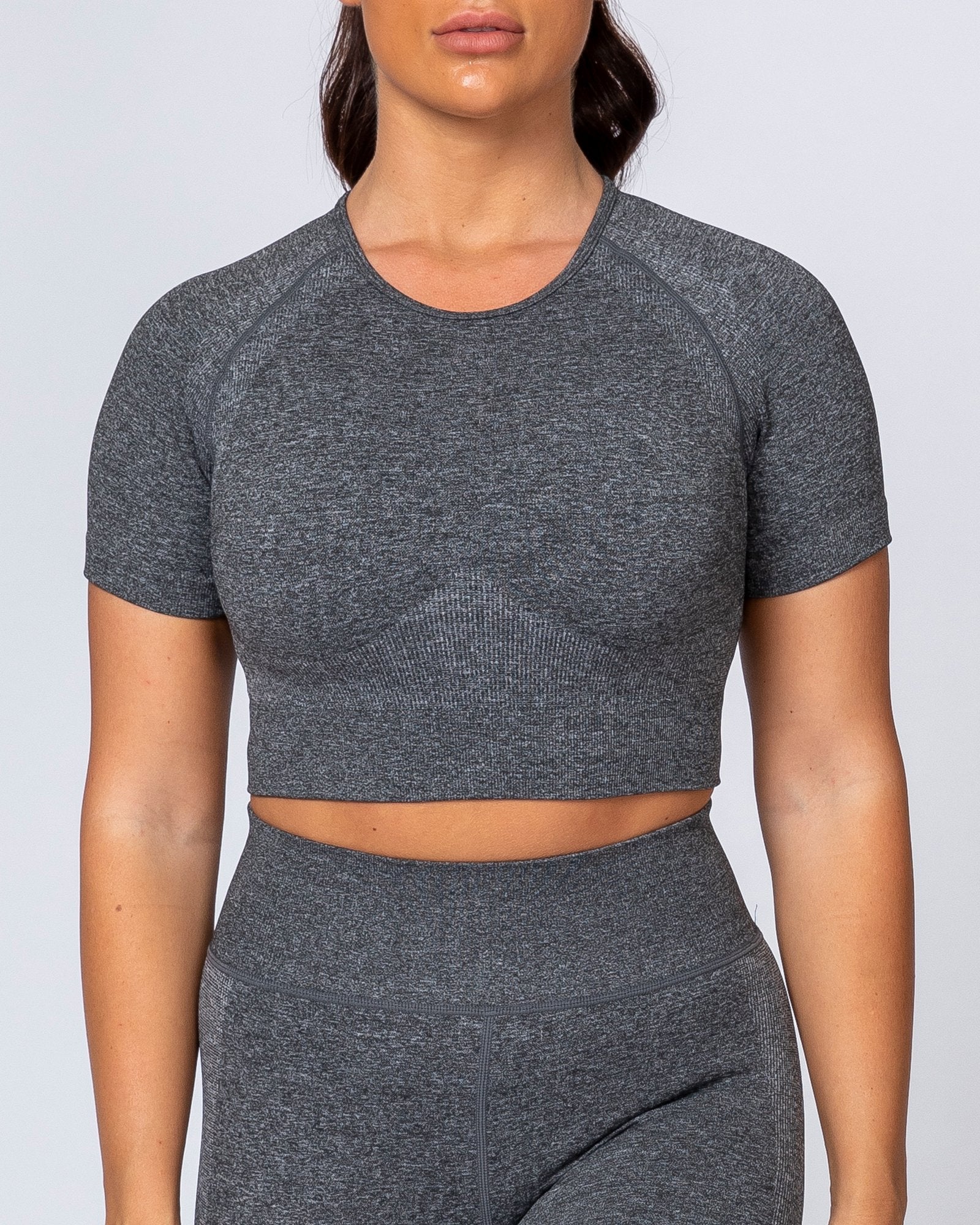 Classic Seamless Tee - Charcoal Marl