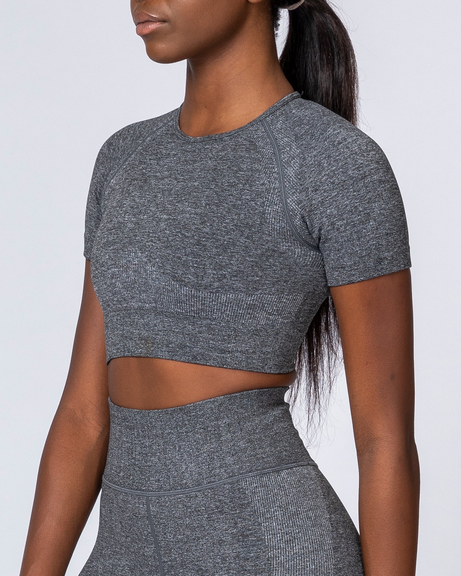 Classic Seamless Tee - Charcoal Marl