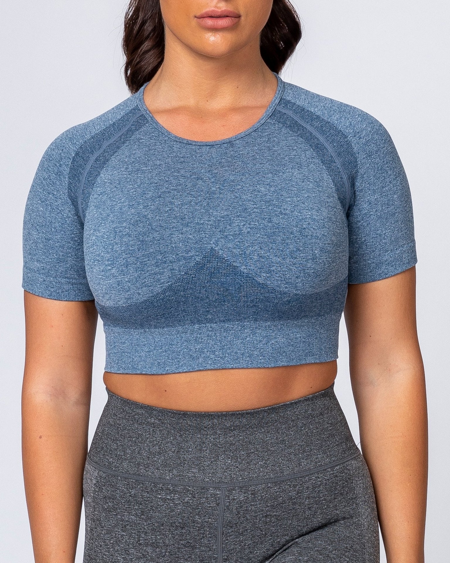 Classic Seamless Tee - Navy Marl-Tops-XS-MNAPPRL9288-MNAPPRL9288-5-Muscle Nation