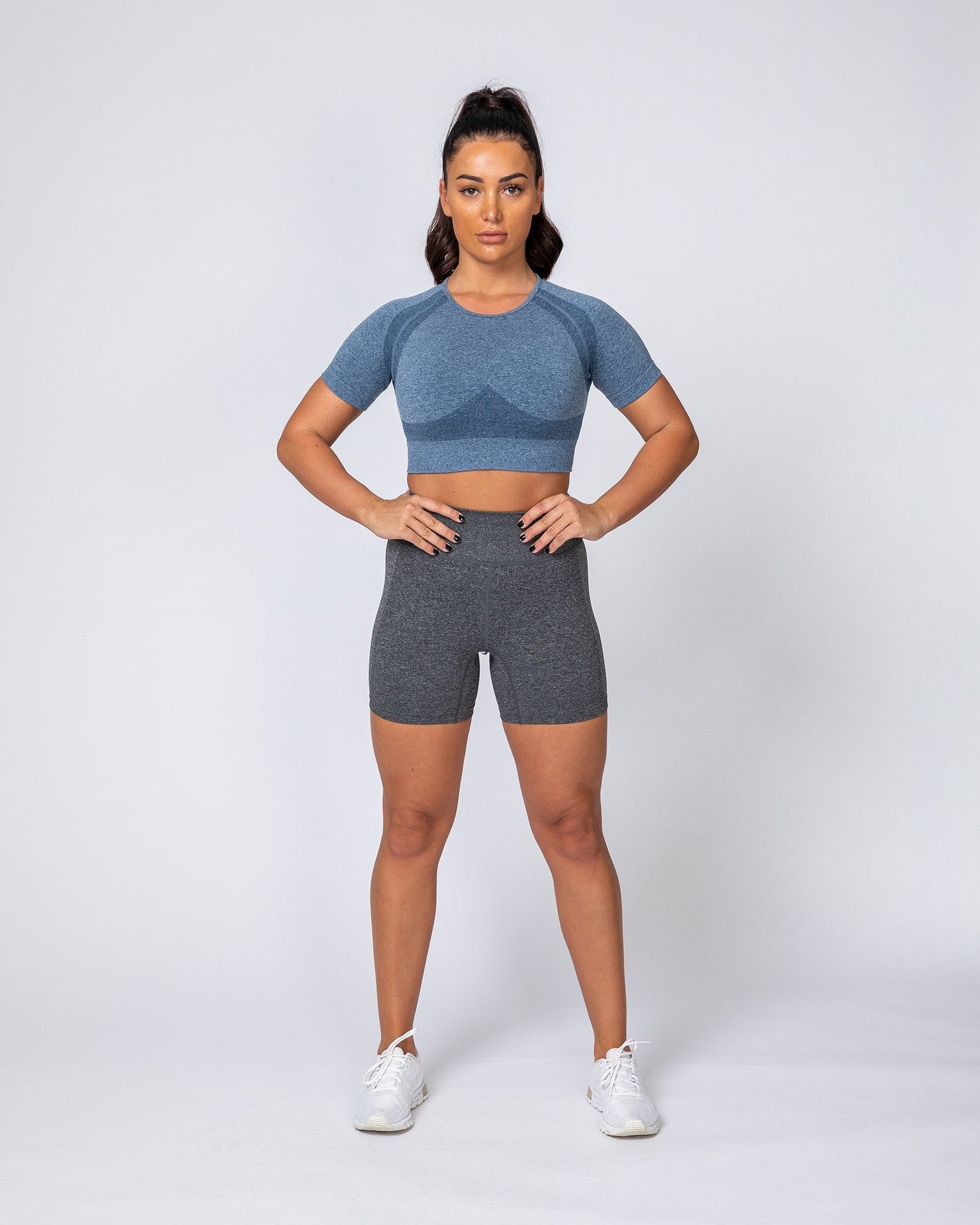 Classic Seamless Tee - Navy Marl-Tops-XS-MNAPPRL9288-MNAPPRL9288-8-Muscle Nation