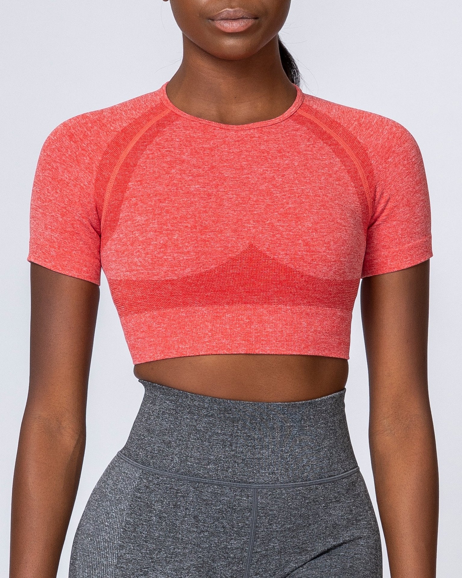 Classic Seamless Tee - Poppy Marl-Tops-XS-MNAPPRL9300-MNAPPRL9300-13-Muscle Nation