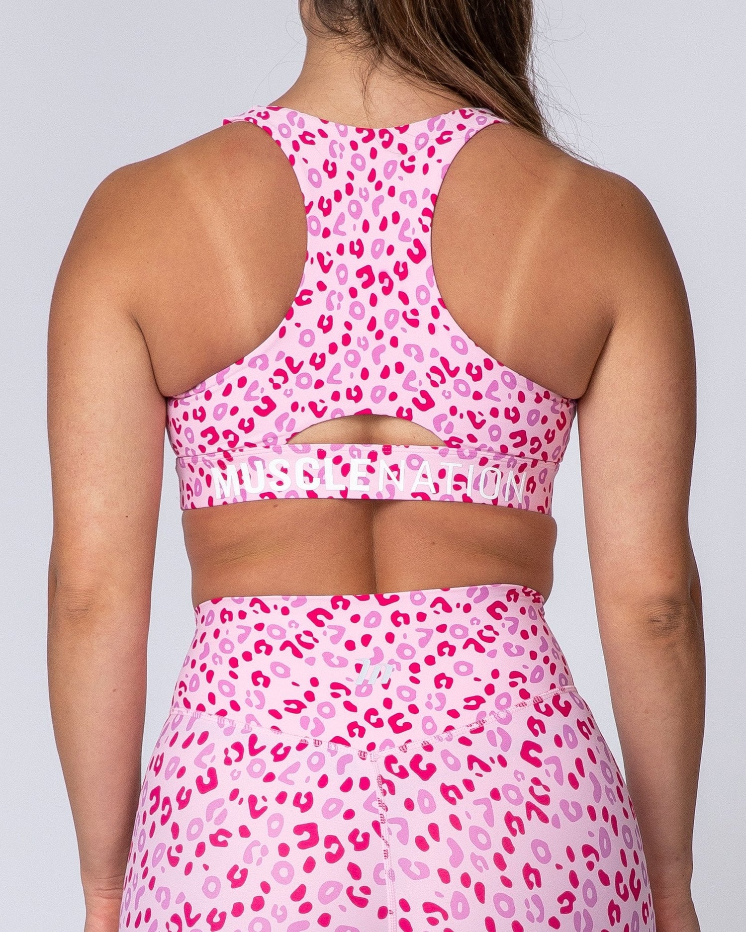 String Bra Top - Fleece Pink Leopard – purrrshop