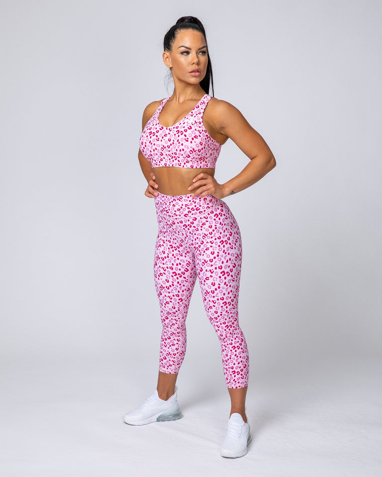 Lilac Leopard Print Yoga Sports Bra – Karden Lane