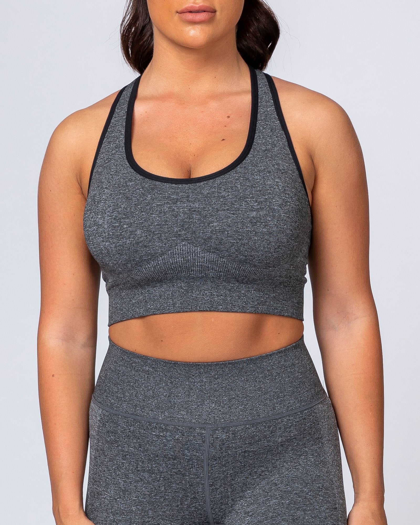 Comfort Seamless Bra - Charcoal Marl