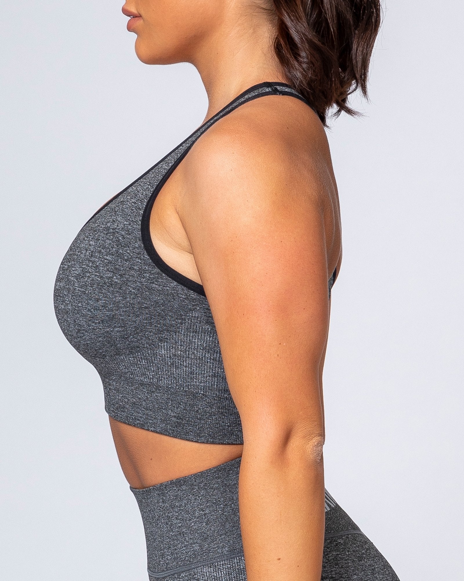 Comfort Seamless Bra - Charcoal Marl