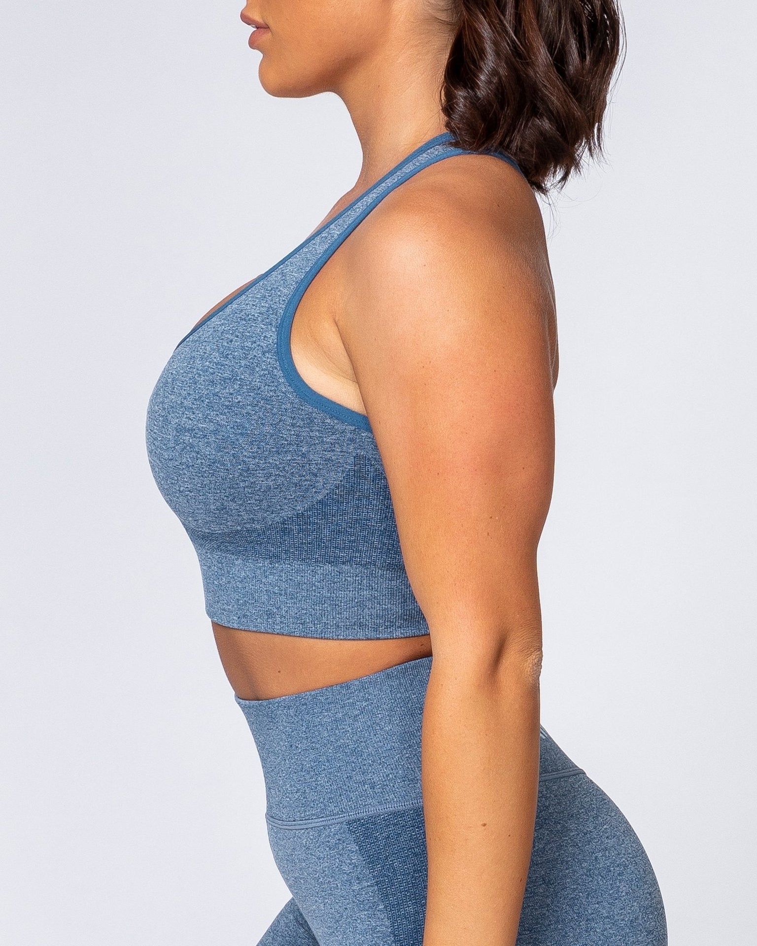 Comfort Seamless Bra - Navy Marl-Sports Bras-XS-MNAPPRL9234-MNAPPRL9234-5-Muscle Nation