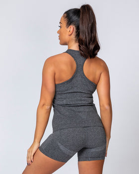 Comfort Seamless Tank - Charcoal Marl