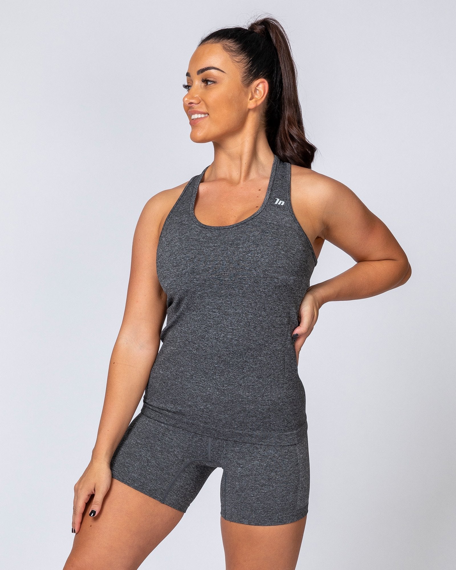 Comfort Seamless Tank - Charcoal Marl