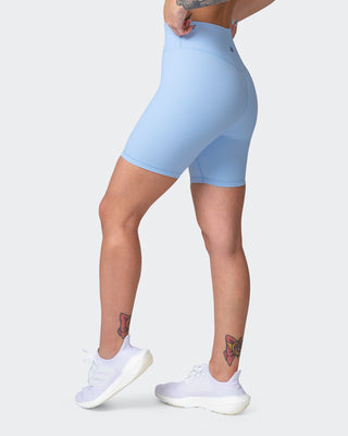 Zero Rise Rib Bike Shorts - Periwinkle-Shorts-XXS-042204PWNKL-XXS-MNAPPRL14459-1-Muscle Nation