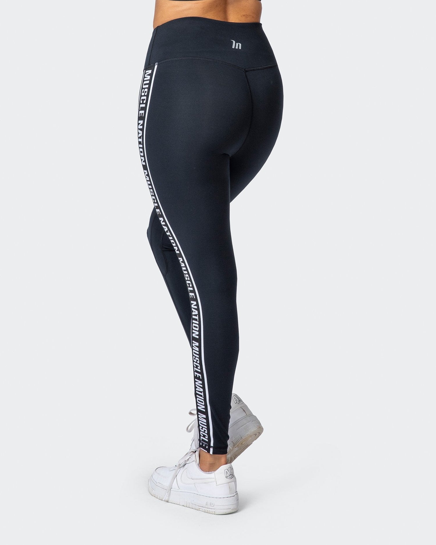 Zero Rise Everyday Ankle Length Leggings - Monochrome Abstract Print -  Muscle Nation
