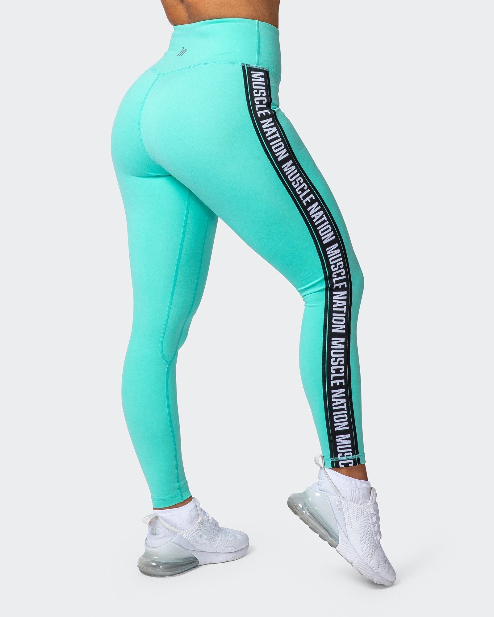 Dynamic Ankle Length Leggings - Sea Glass