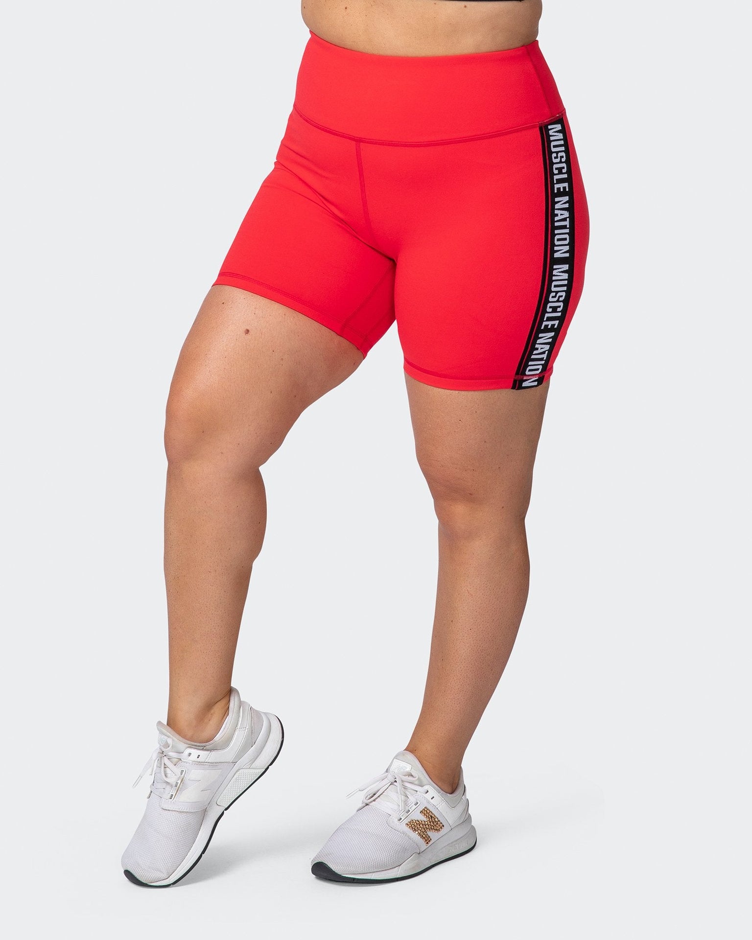 Dynamic Bike Shorts - Hot Red-Shorts-XXS-112106HRED-XXS-MNAPPRL11888-3-Muscle Nation