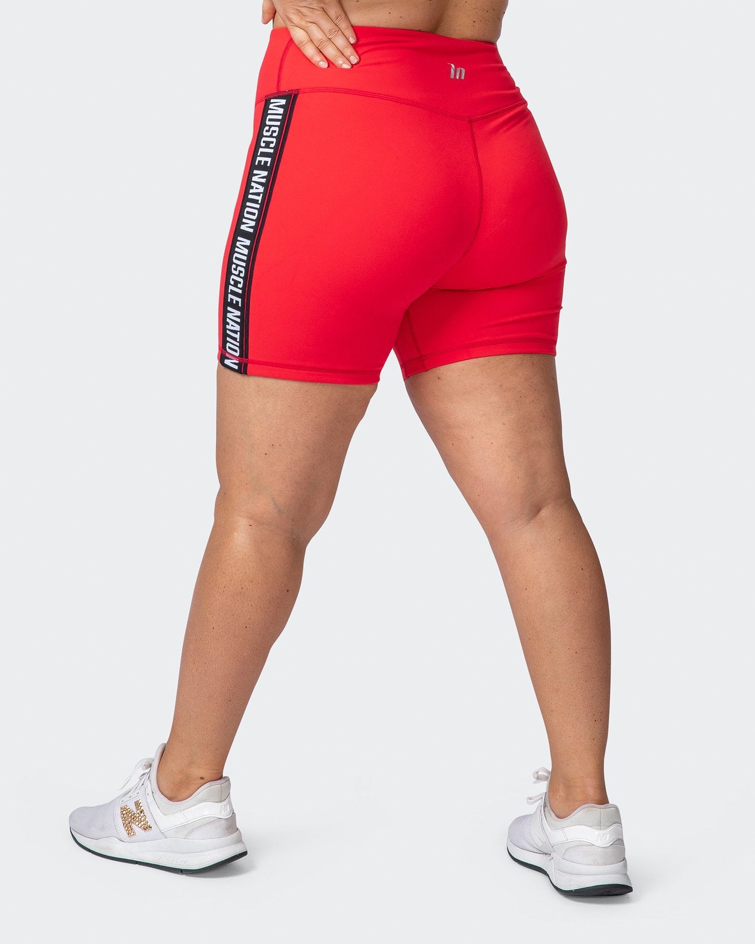 Dynamic Bike Shorts - Hot Red-Shorts-XXS-112106HRED-XXS-MNAPPRL11888-4-Muscle Nation