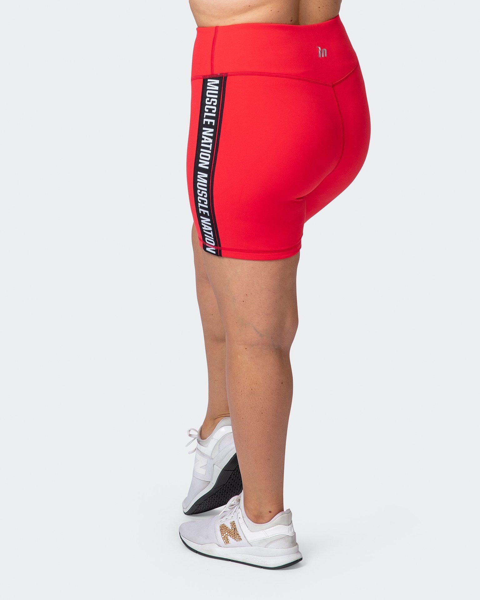 Dynamic Bike Shorts - Hot Red-Shorts-XXS-112106HRED-XXS-MNAPPRL11888-6-Muscle Nation