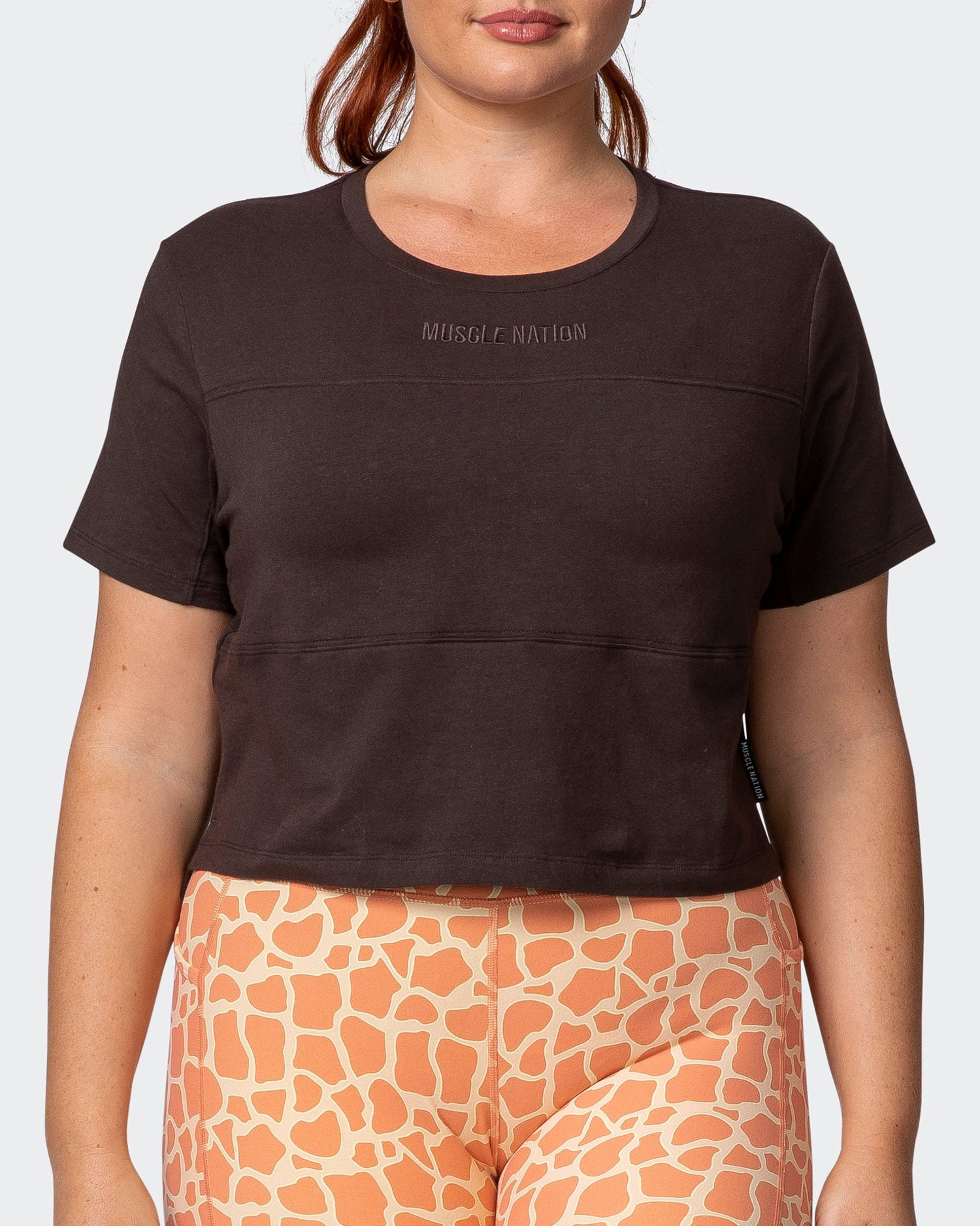 Elevate Cropped Tee - Cocoa