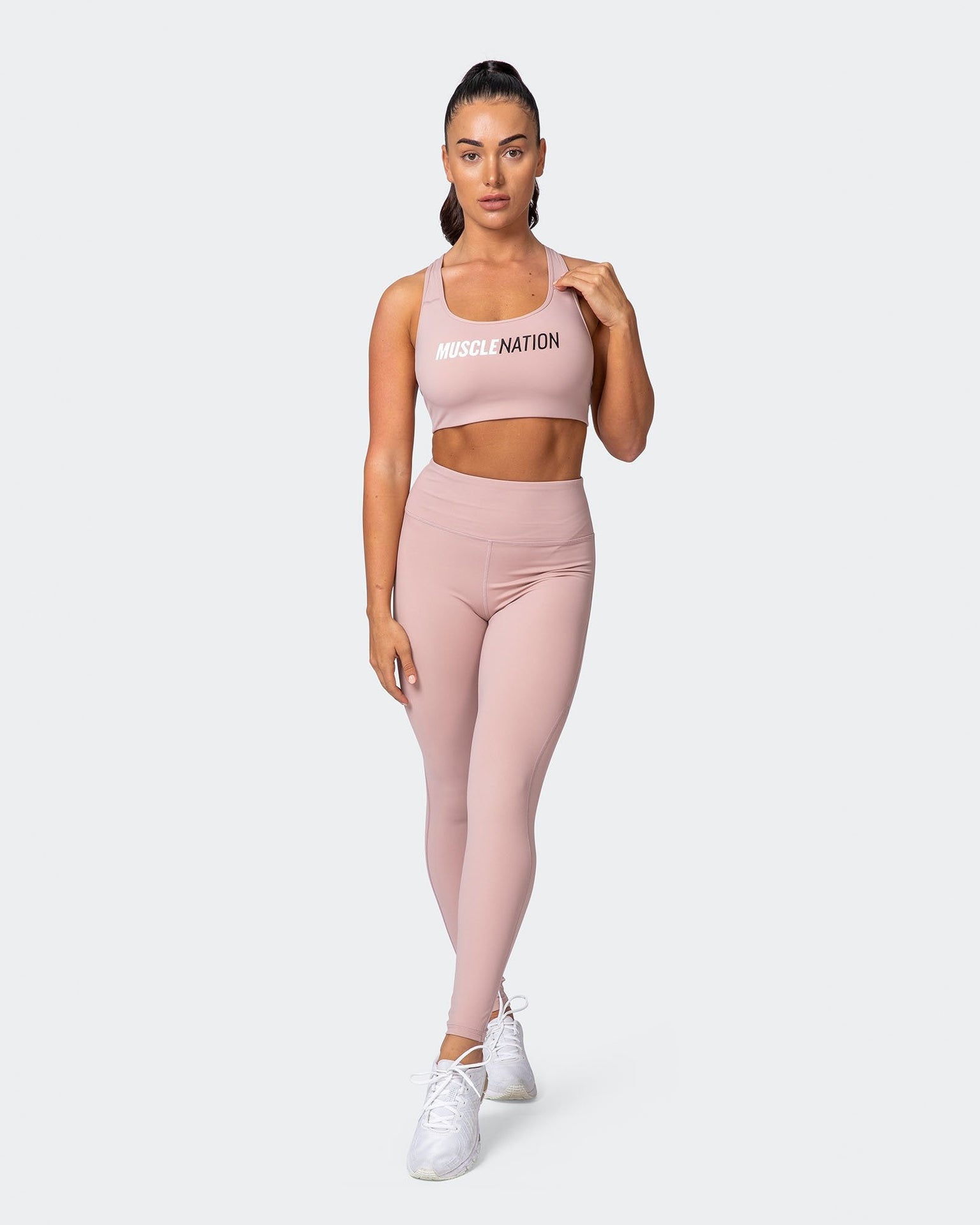 Superior Squat Full Length Leggings - Fawn-Leggings-XXS-MNAPPRL10433-MNAPPRL10433-5-Muscle Nation