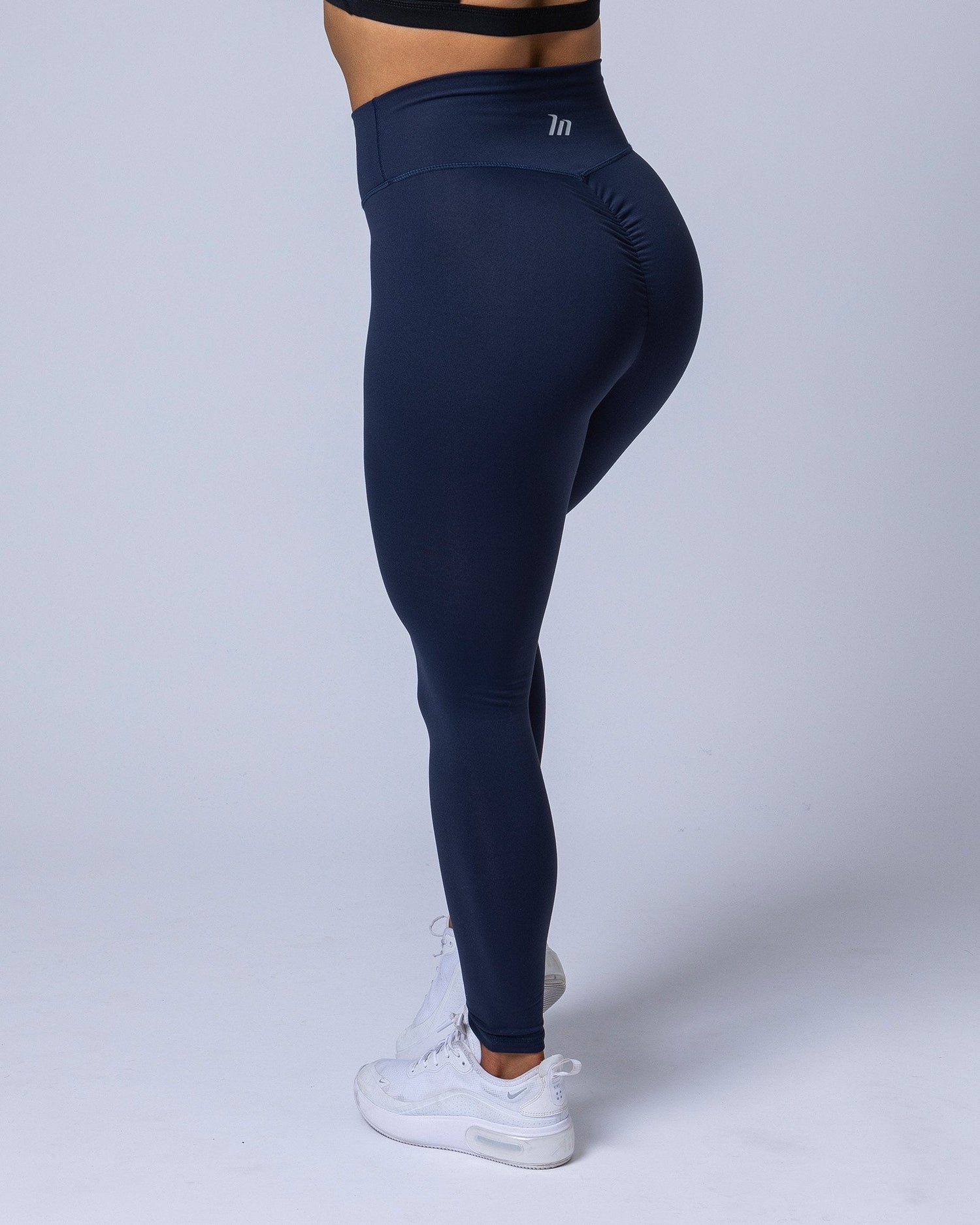 Women's Nabtos® Performance Activewear Yoga High-Waisted Leggings-Navy Blue
