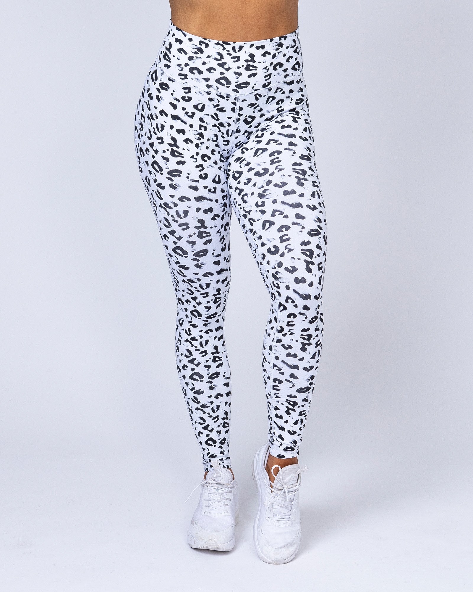 Signature Full Length Scrunch Leggings - Snow Leopard