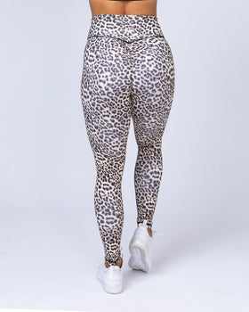 Signature Full Length Scrunch Leggings - Yellow Leopard