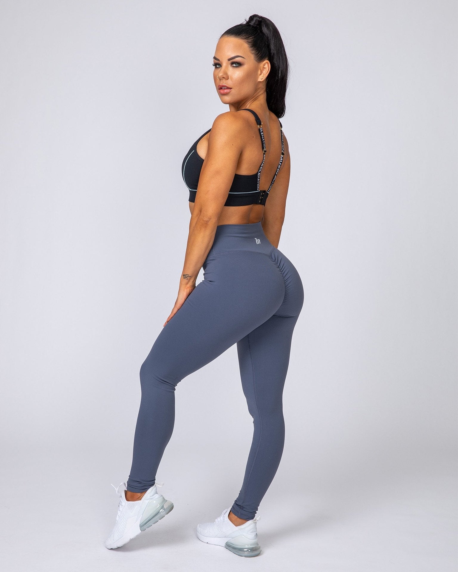 Seamless Full Length Leggings - Biscuit - Muscle Nation