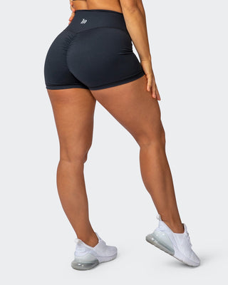 Signature Scrunch Booty Shorts - Black