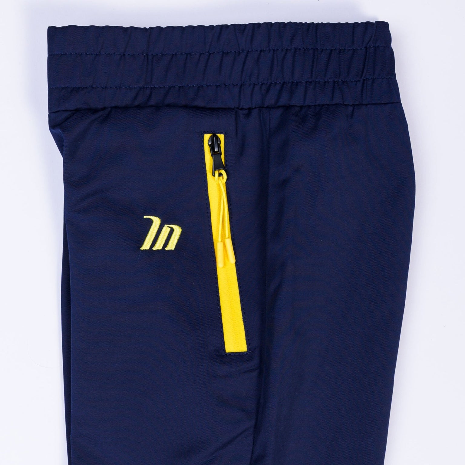 Kids MN Retro Tracksuit Pants - Navy / Yellow-Kids-2-MNAPPRL4542-MNAPPRL4542-5-Muscle Nation