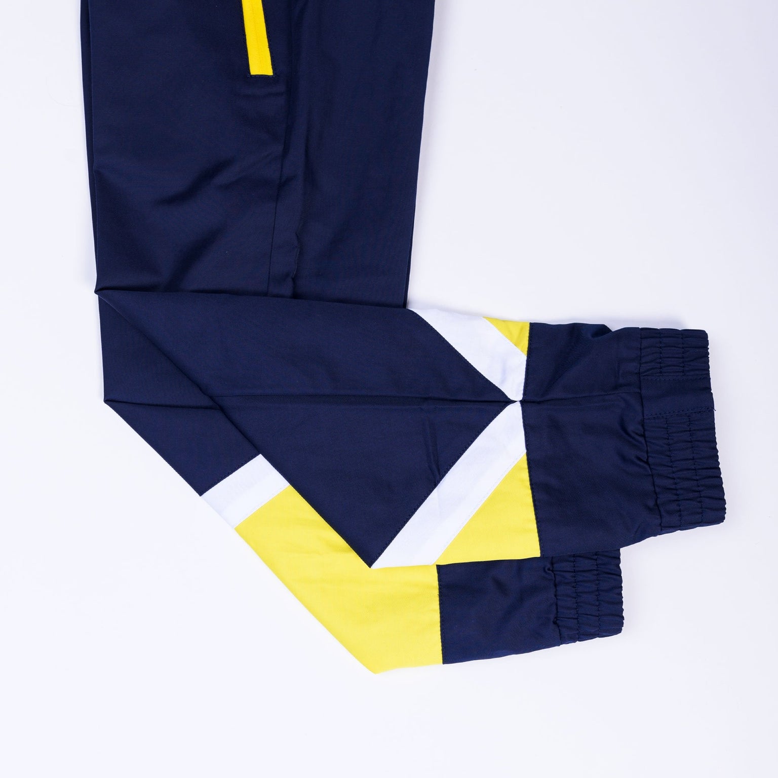 Kids MN Retro Tracksuit Pants - Navy / Yellow-Kids-2-MNAPPRL4542-MNAPPRL4542-7-Muscle Nation