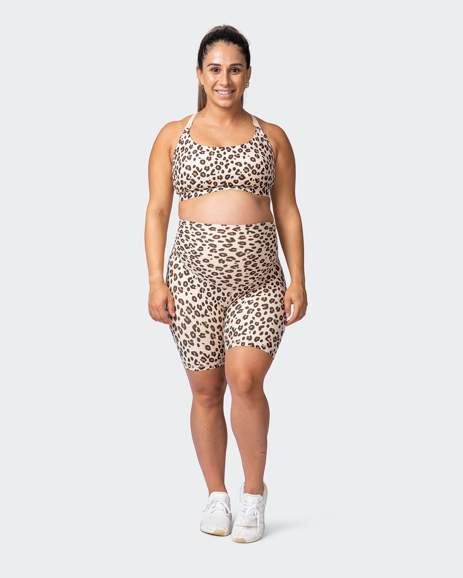 Maternity Everyday Bike Short - Cheetah Print