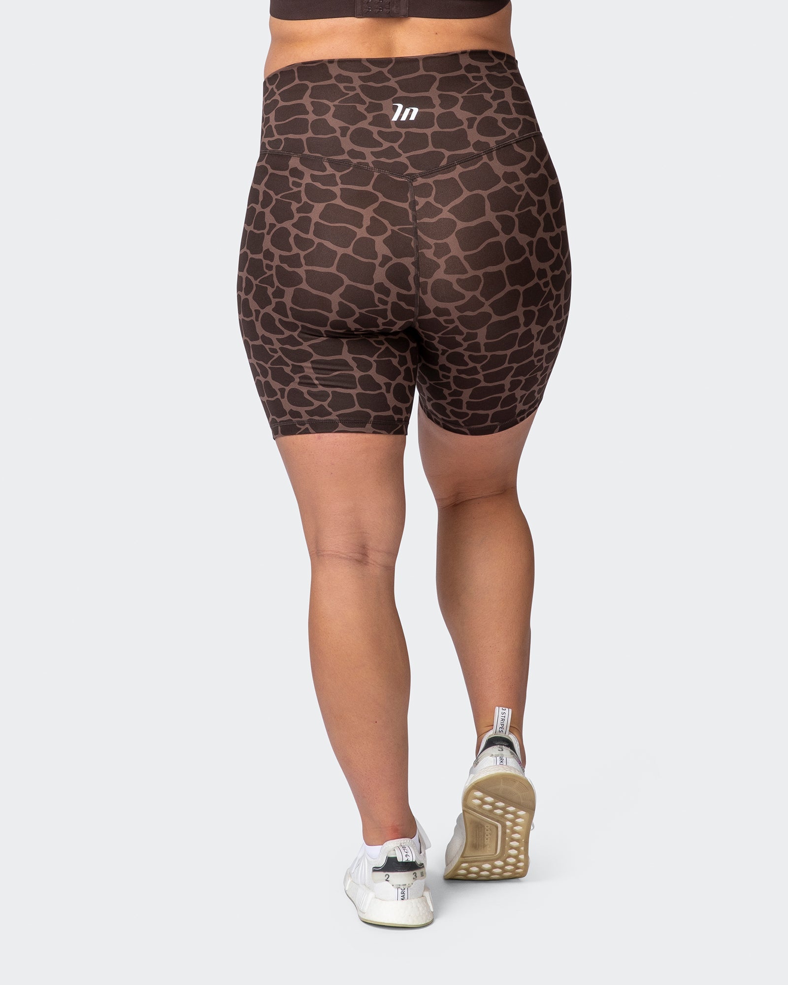 Maternity Everyday Bike Short - Tonal Giraffe Print