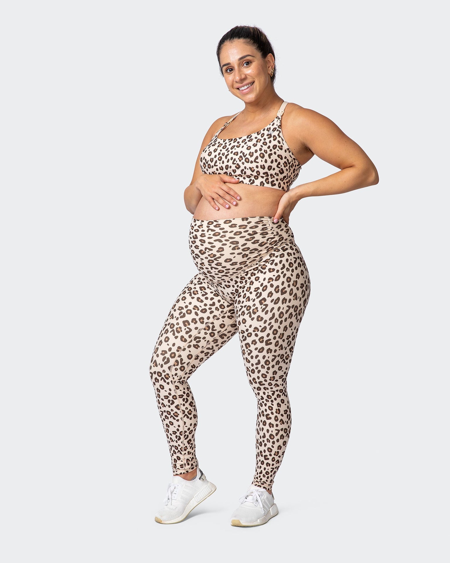Maternity Everyday Leggings - Cheetah Print-Leggings-XS-032215CHET-XS-MNAPPRL13890-2-Muscle Nation