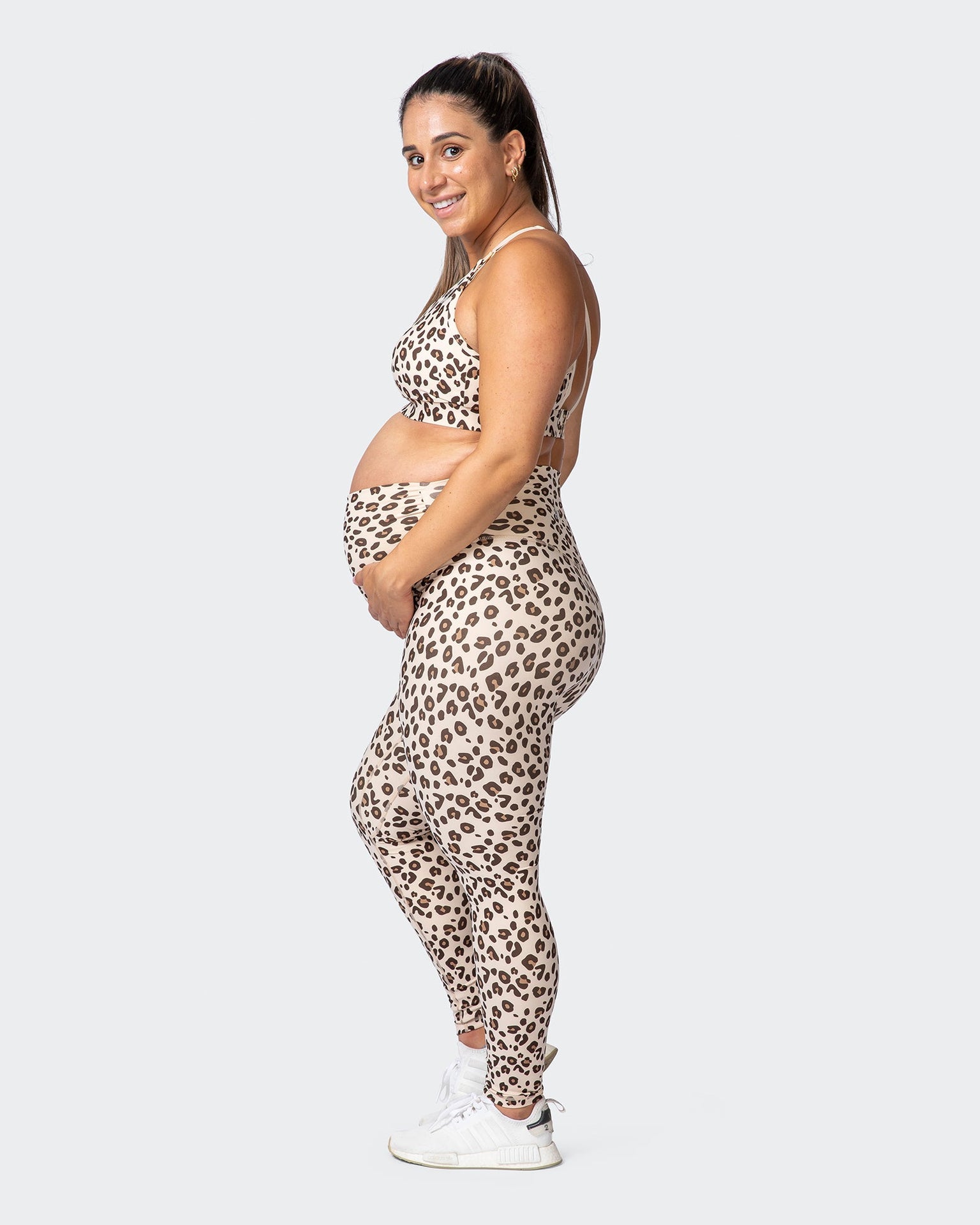 Maternity Everyday Leggings - Cheetah Print-Leggings-XS-032215CHET-XS-MNAPPRL13890-5-Muscle Nation