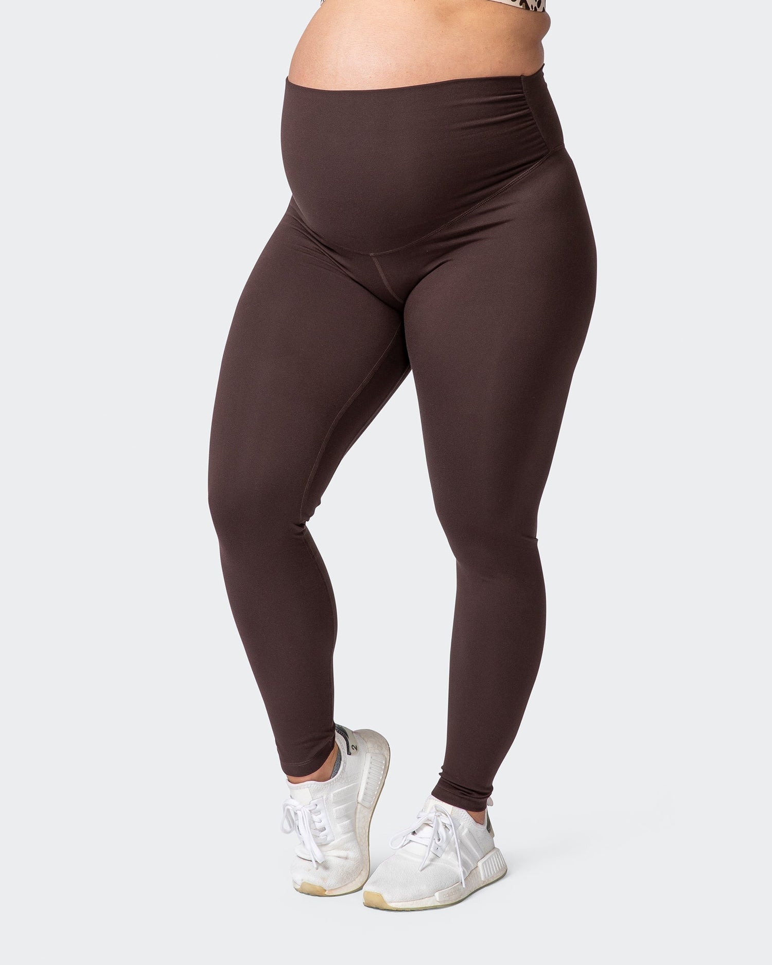 Maternity Everyday Leggings - Cocoa - Muscle Nation