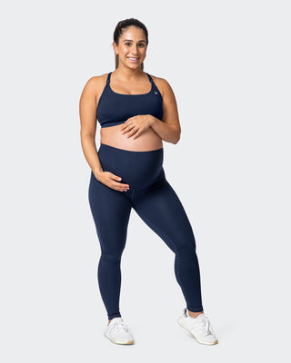 Maternity Everyday Leggings - Navy-Leggings-XS-032215NAVY-XS-MNAPPRL13896-2-Muscle Nation