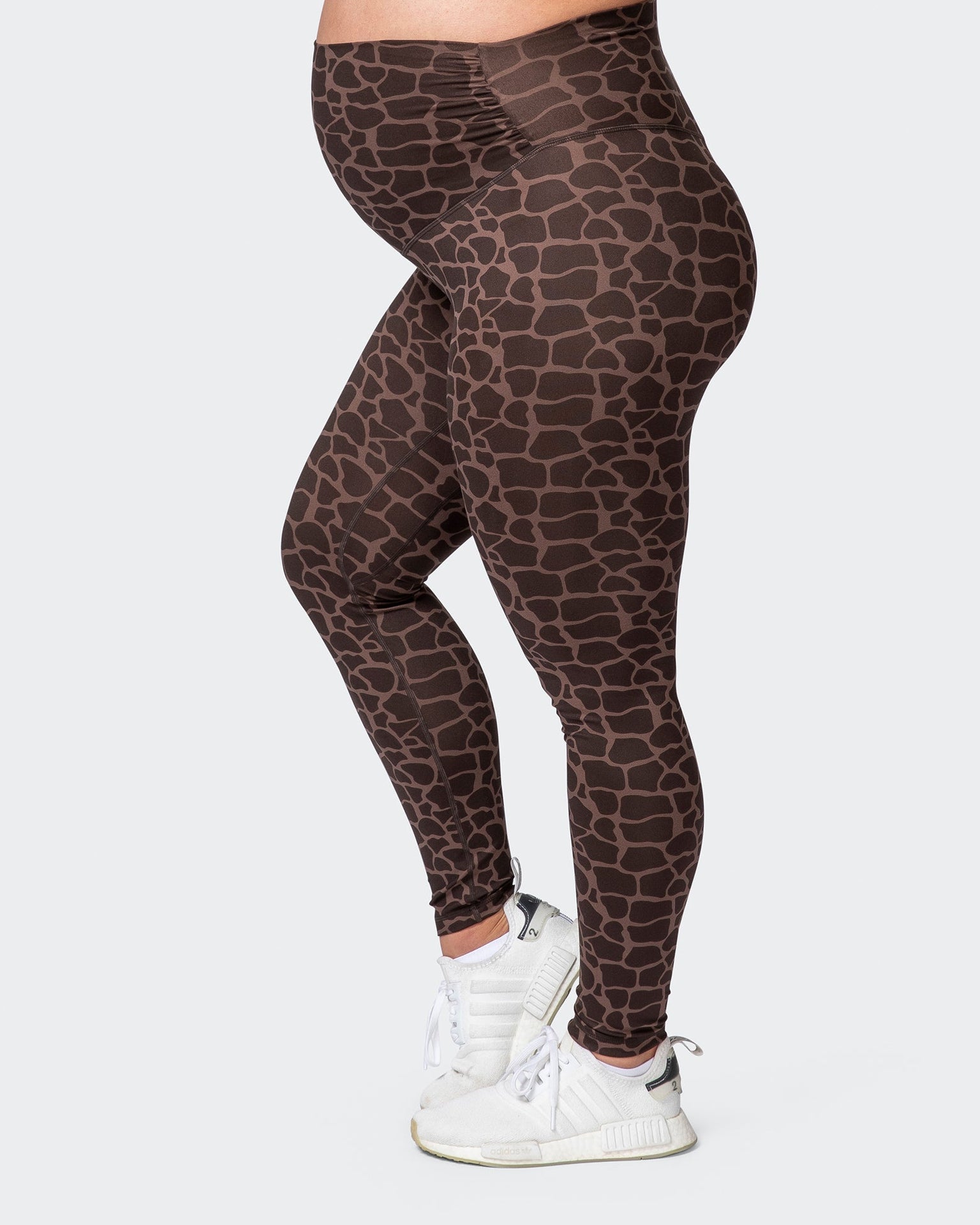 Maternity Everyday Leggings - Tonal Giraffe Print-Leggings-XS-032215TNLGIR-XS-MNAPPRL13878-1-Muscle Nation
