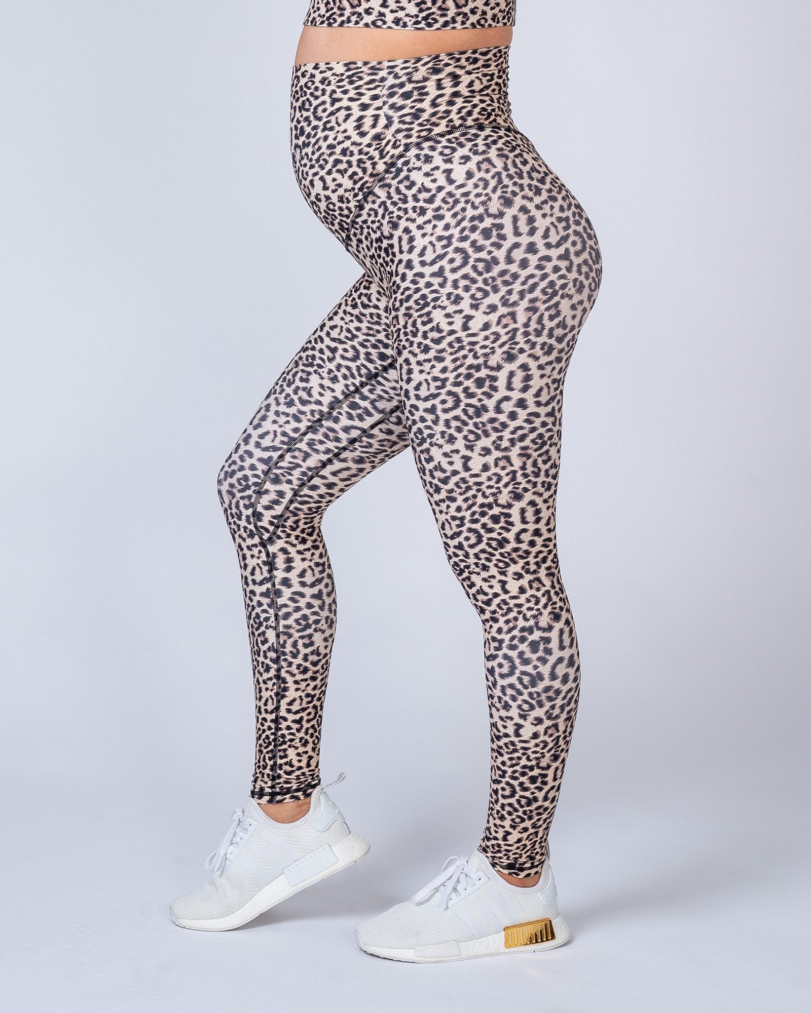 Leopard print maternity leggings best sale