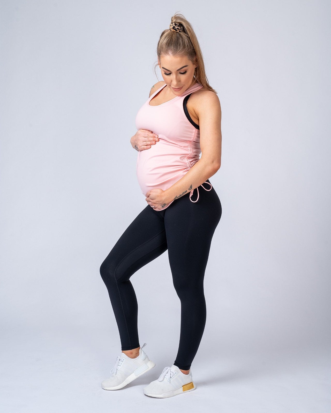 Maternity Tank - Pink-Tops-XS-MNAPPRL7310-MNAPPRL7310-7-Muscle Nation