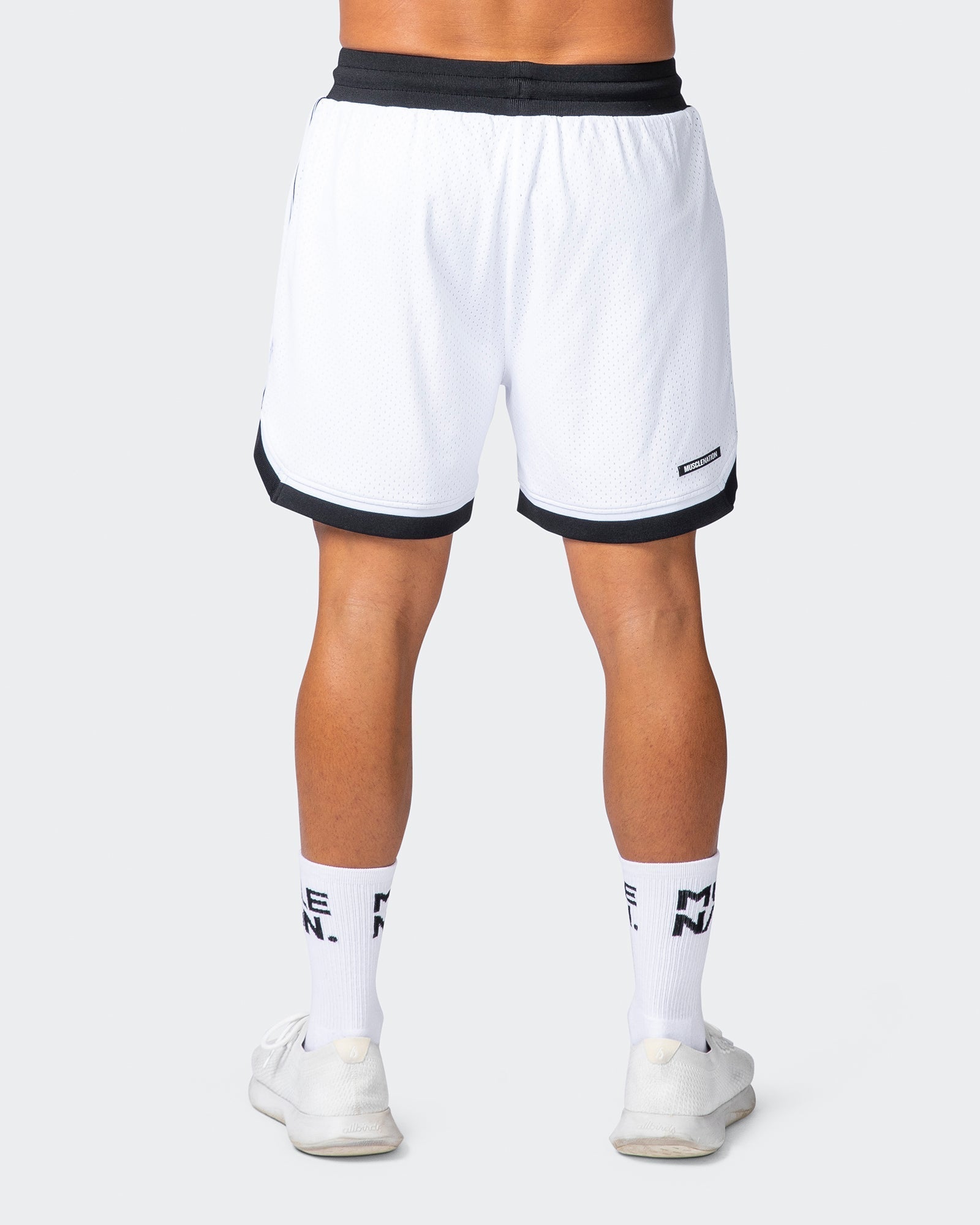 Mens white basketball on sale shorts