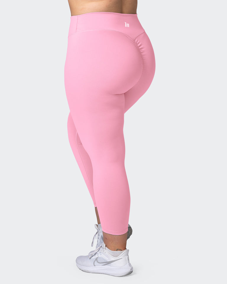 Signature Scrunch 7/8 Leggings Strawberry Pink – Muscle Nation