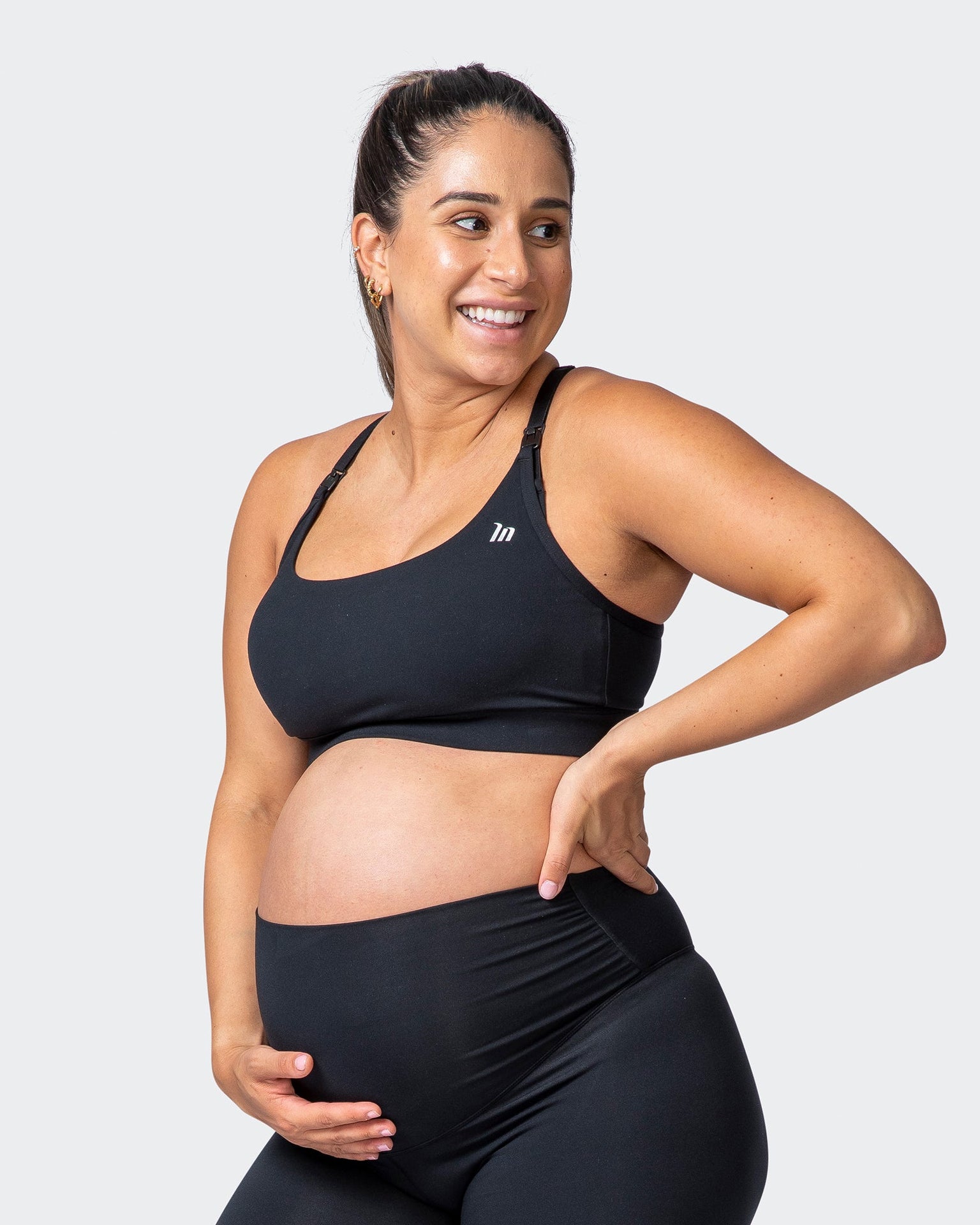 MN Everyday Maternity Bra - Black - Muscle Nation