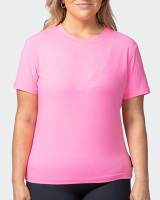 MN Everyday Tee - Shocking Pink-Tops-XXS-012214SHKPNK-XXS-MNAPPRL13267-2-Muscle Nation