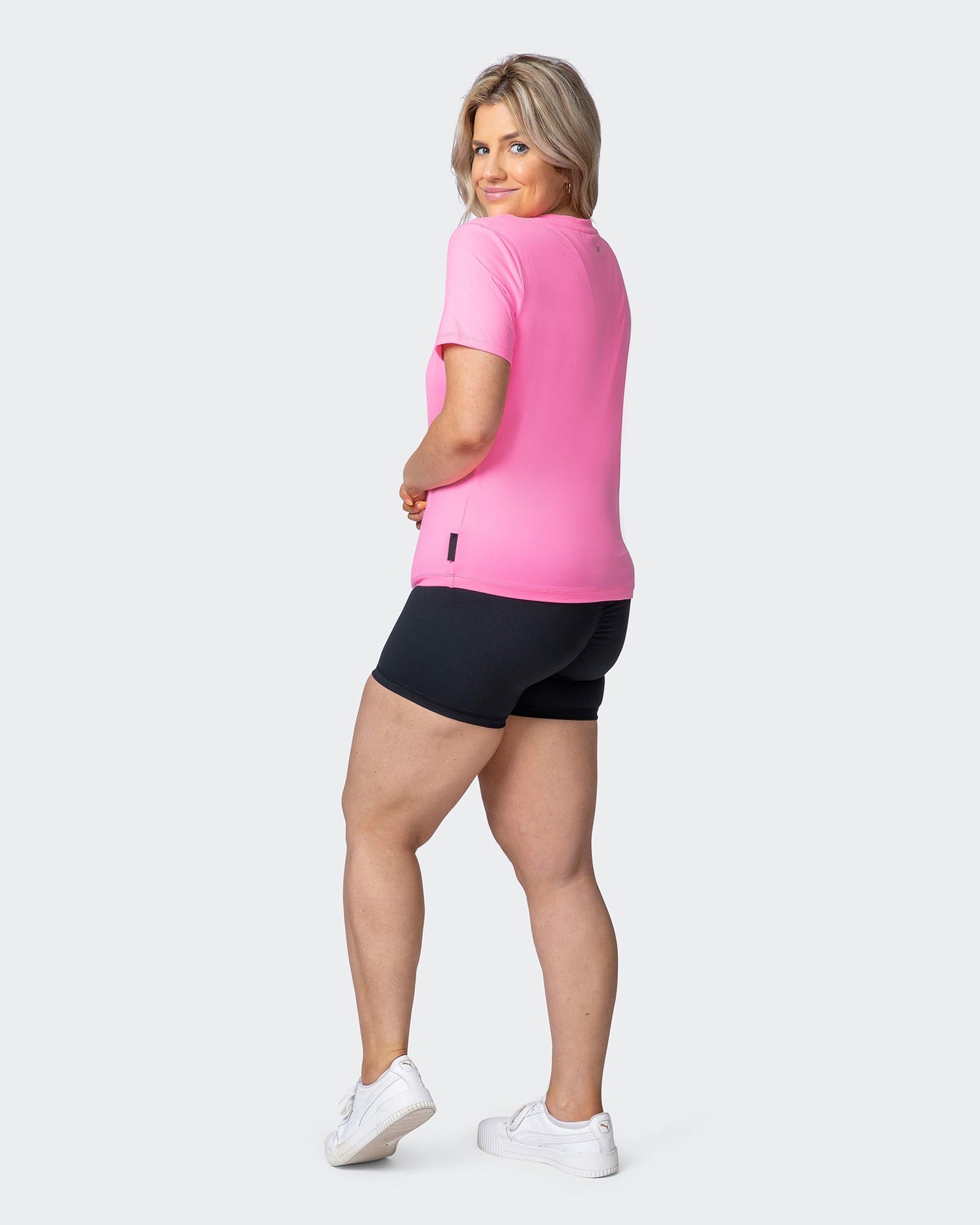 MN Everyday Tee - Shocking Pink-Tops-XXS-012214SHKPNK-XXS-MNAPPRL13267-7-Muscle Nation