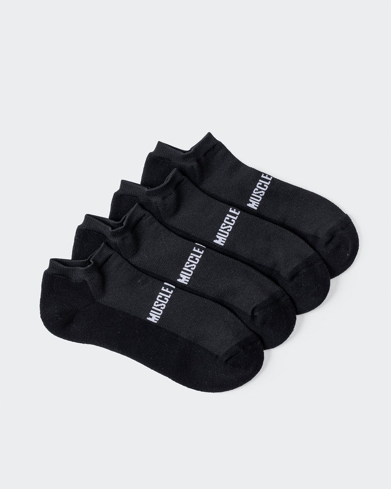 MN Unisex Ankle Socks 2 Pack - Black