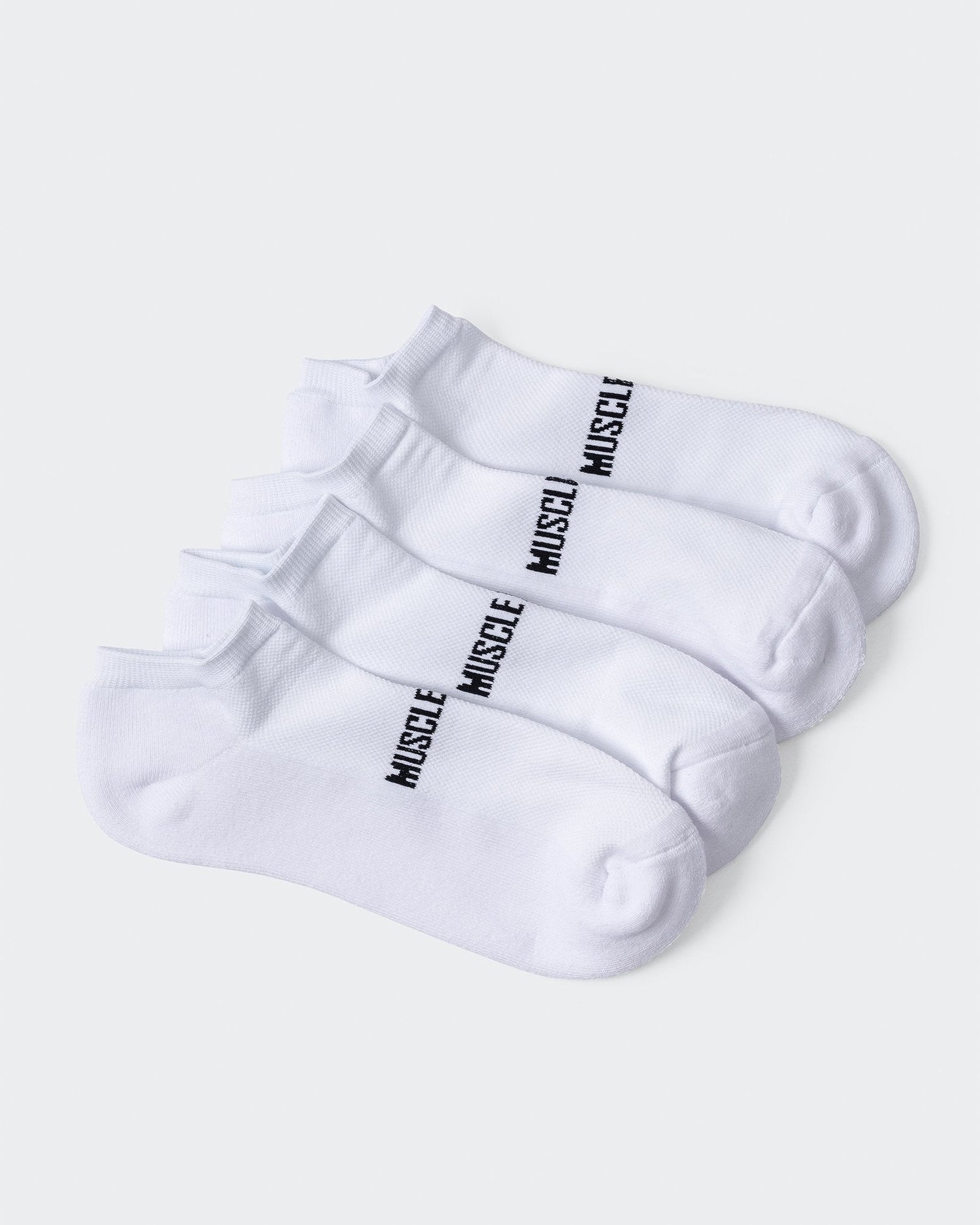 MN Unisex Ankle Socks 2 Pack - White