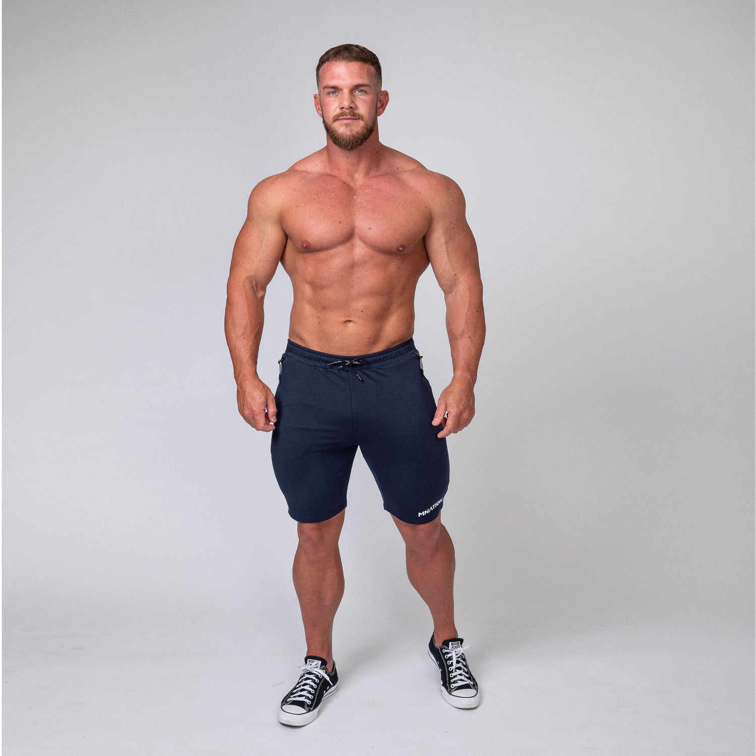 MNation Tapered Fit Shorts - Navy