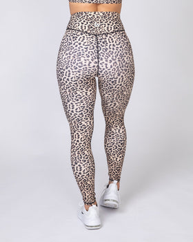 Motion Full Length Leggings - Yellow Leopard