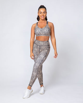 Motion Pocket Ankle Length - Yellow Leopard-Leggings-XXS-MNAPPRL9423-MNAPPRL9423-2-Muscle Nation