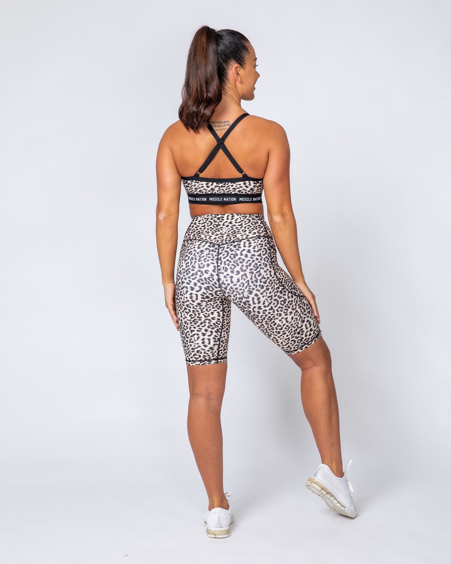 Motion Pocket Referee Shorts - Yellow Leopard-Shorts-XXS-MNAPPRL9458-MNAPPRL9458-8-Muscle Nation