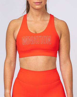 Motion Sculpt Bra - Infrared-Sports Bras-XS-MNAPPRL8183-MNAPPRL8183-1-Muscle Nation